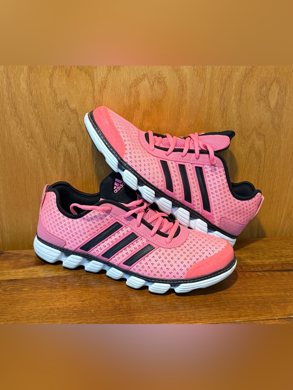Adidas Running Shoes Womens Size 11 Climacool Hot Pink Laces Athletic Sneakers